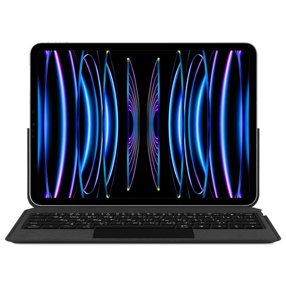 Husă de tastatură pentru iPad Pro 11" 2024, Magnetic Keyboard Touchpad, negru