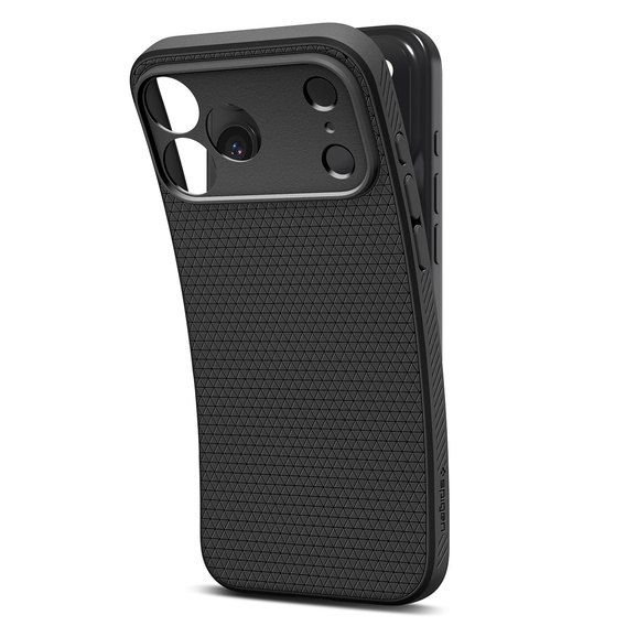 Carcasă Spigen Liquid Air pentru iPhone 17 Pro, negru mat