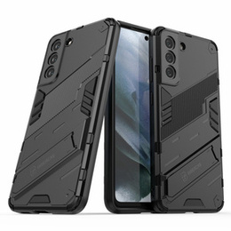 Husa pentru Samsung Galaxy S21 FE, Military kickstand, albastru