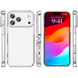 Manșon din silicon pentru iPhone 17 Pro Max, cu spate dur, transparent