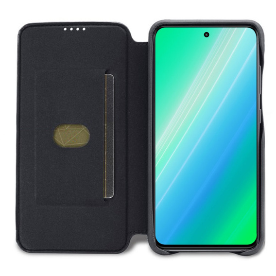 Carcasa cu clapetă pentru Samsung Galaxy S23, ERBORD Retro, negru