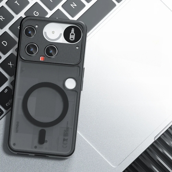 Husă pentru Nothing Phone 3 5G, pentru MagSafe, ERBORD Matt Case, negru