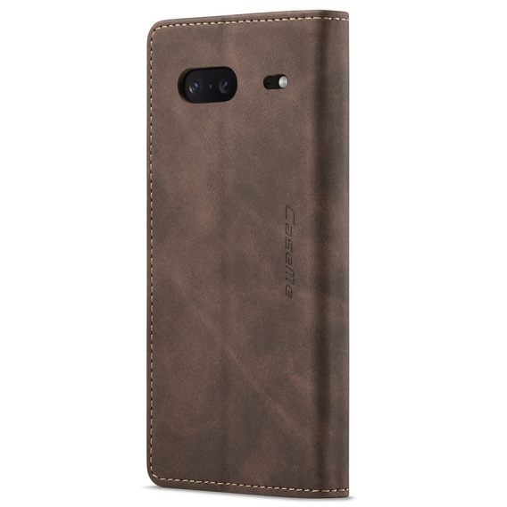 Husa CASEME pentru Google Pixel 7, Leather Wallet Case, maro