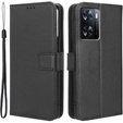 Cu clapetă pentru Oppo A57 4G/5G, Wallet Smart Magnet, negru