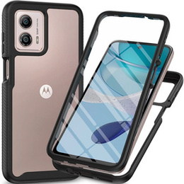 Carcasă pentru Motorola Moto G53 5G, Shockproof, cu folie, negru