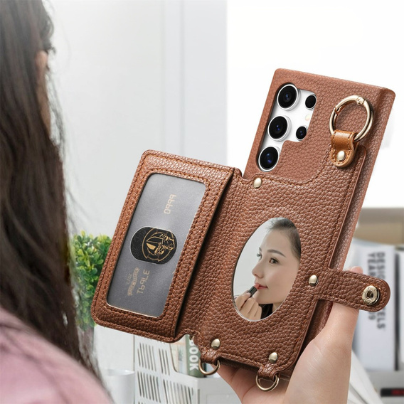 Huse pentru Samsung Galaxy S25 Ultra, GKK Leather, negru