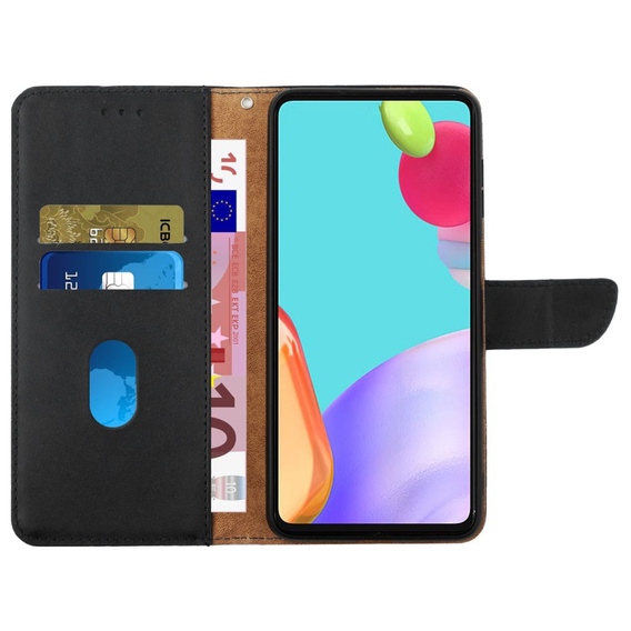 Husa cu clapetă pentru Samsung Galaxy Xcover 7, Split Leather, negru