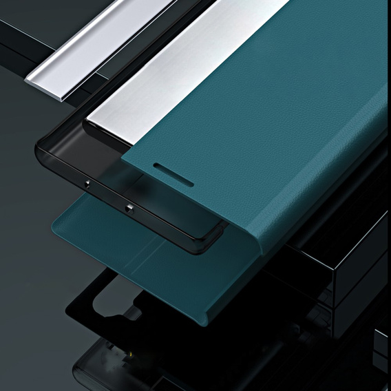 Cu clapetă pentru Xiaomi Poco M4 Pro 5G / Redmi Note 11S 5G, Side Magnetic, negru