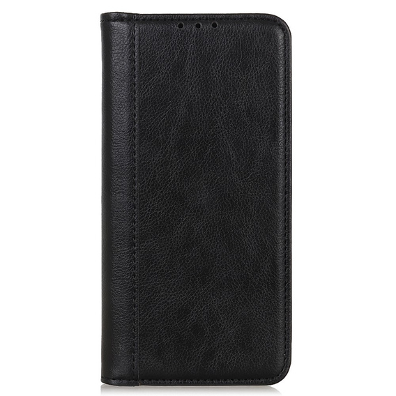 Husa cu clapetă pentru Honor 200 Pro 5G, Split Leather, negru