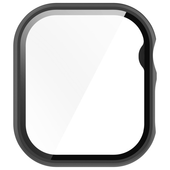 2w1 Etui + Szkło Hartowane do Apple Watch 7/8 41MM, Czarne