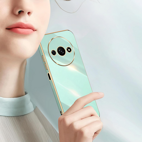 Husă pentru Xiaomi Redmi A3, Glamour CamShield, de mentă