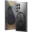 Husă pentru Samsung Galaxy S25 Ultra, Electro MagSafe, negru + Sticlă pentru ecran