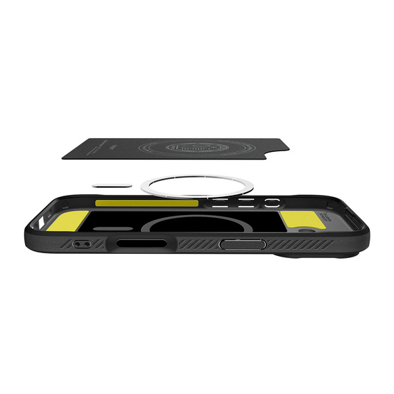 Carcasă Spigen Rugged Armor MagSafe pentru iPhone 17, negru mat