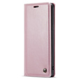 Carcasă flip CASEME pentru Samsung Galaxy S8, Waxy Textured, roz