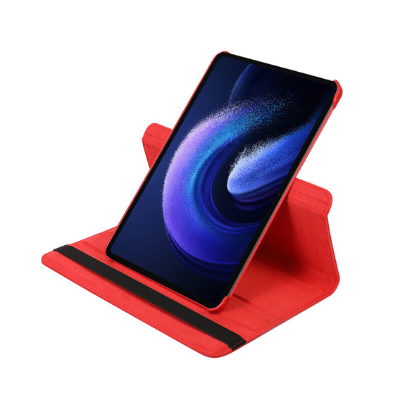 Husă pentru Xiaomi Redmi Pad SE 11" TB330FU 10.95", rotativă 360, roșu