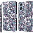 Cu clapetă pentru Oppo A17, Light Spots Decor, violet