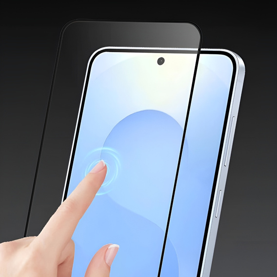 Sticlă călită 3D pentru Samsung Galaxy S25, cadru negru