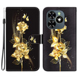 Cu clapetă pentru Infinix Hot 40i, Wallet, Butterfly rose