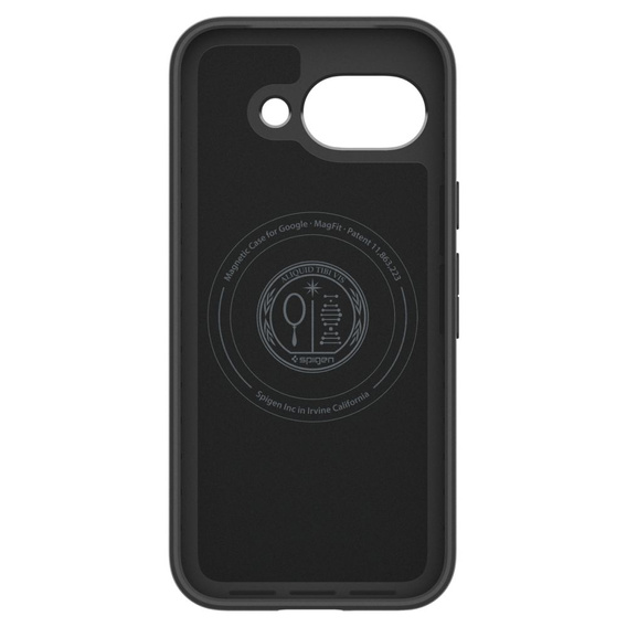 Carcasa Spigen pentru Google Pixel 9A, Thin Fit Mag, negru + sticlă temperată 9H
