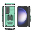 Husă pentru Samsung Galaxy S24, KickStand Camera Lens, verde