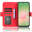 Cu clapetă pentru Samsung Galaxy A56, Card Slot, roșu