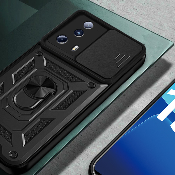 Husă blindată pentru Xiaomi 13 Lite, CamShield Slide, negru