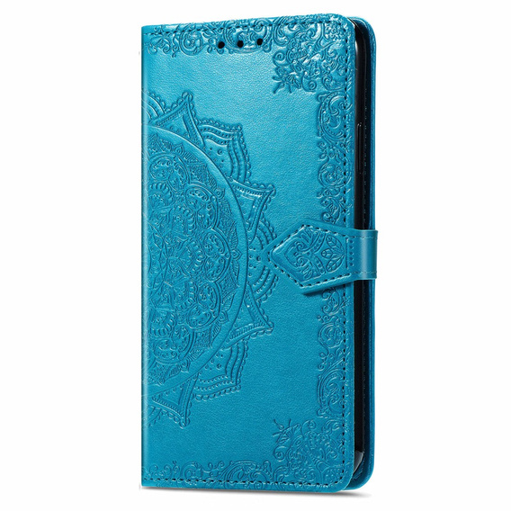 Cu clapetă pentru Infinix Hot 40i, Mandala, albastru