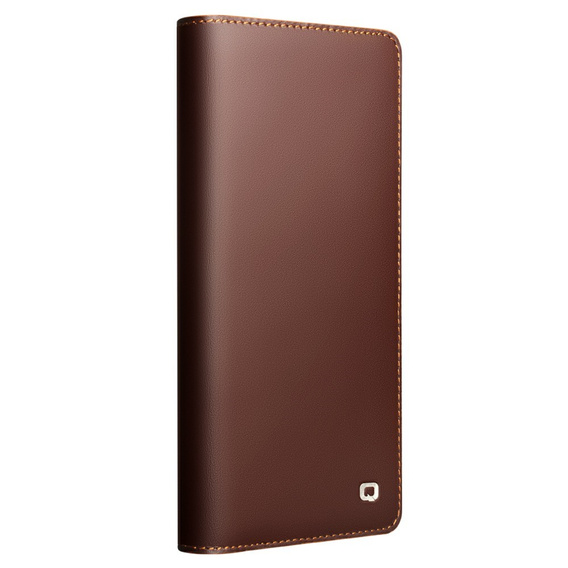 Carcasa flip pentru Samsung Galaxy S25 Ultra, QIALINO Leather Wallet, negru
