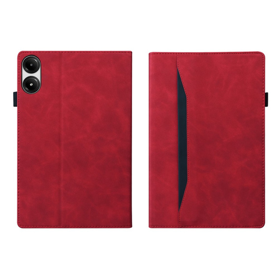 Husă pentru Xiaomi Redmi Pad Pro / Xiaomi Poco Pad, Classic, cu spațiu pentru stylus, roșu