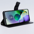 Cu clapetă pentru Motorola Moto G54 5G, Butterfly, negru