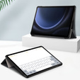 Husă pentru Samsung Galaxy Tab S9 FE+ Plus, Smartcase cu spațiu pentru stylus, negru