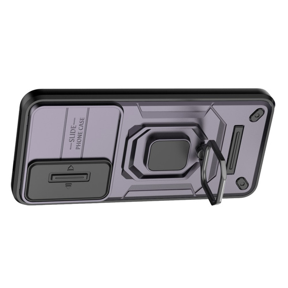 Husă pentru Samsung Galaxy S24, KickStand Camera Lens, violet