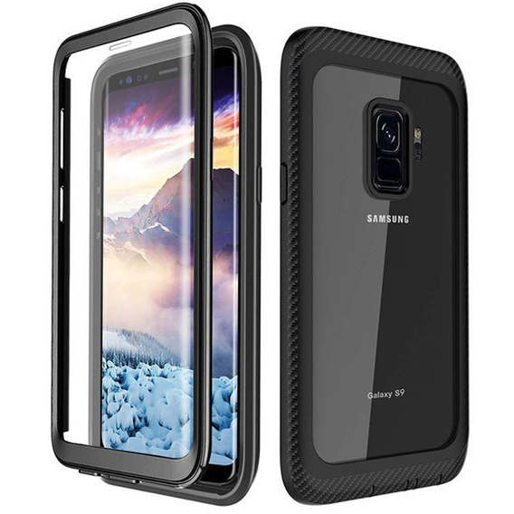 Carcasă pentru Samsung Galaxy S9, Shockproof, cu folie, albastru