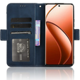 Cu clapetă pentru Realme 12 Pro 5G / 12 Pro+ 5G, Card Slot, albastru închis