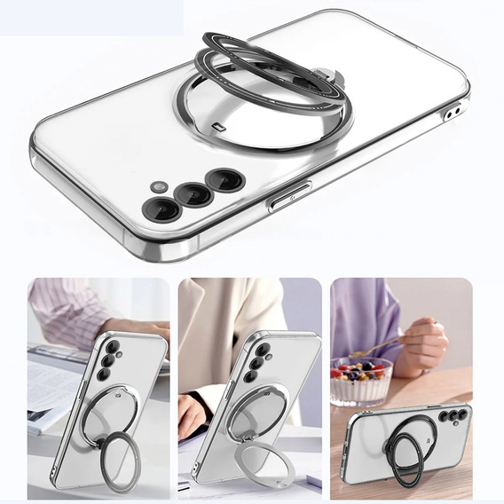 Carcasă magnetică pentru Samsung Galaxy S24 FE, pentru MagSafe, negru