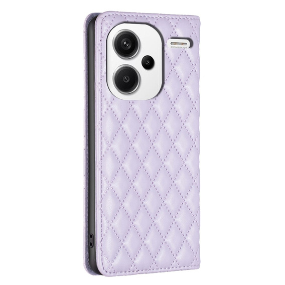 Cu clapetă pentru Xiaomi Redmi Note 13 Pro+, Wallet, BINFEN COLOR, violet