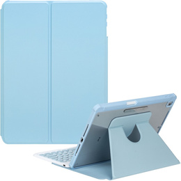Husă pentru tastatură pentru iPad 11" 2025 A16 (11 gen.) / iPad 10.9" 2022 (10 gen.), Rotary 360° Leather, caz albastru