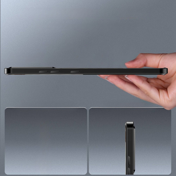 Carcasă de protecție pentru camera foto pentru Samsung Galaxy S20 FE, CamShield MagSafe, transparent / negru