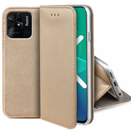 Cu clapetă pentru Xiaomi Redmi 10C, Wallet Smart Magnet, albastru