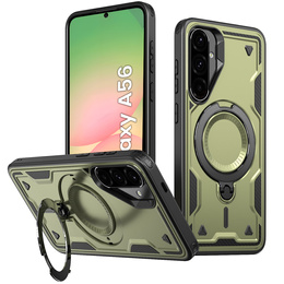 Carcasă pentru Samsung Galaxy A56, Military MagSafe, verde