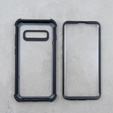 Huse pentru Samsung Galaxy S10 Plus, Dexnor Full Body Rugged, transparent / negru