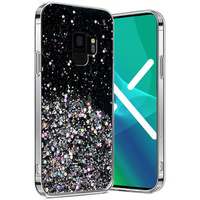 Huse pentru Samsung Galaxy S9, Glittery, negru