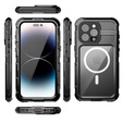 Carcasă impermeabilă IP68 pentru iPhone 15 Pro Max, SHELLBOX MagSafe, negru