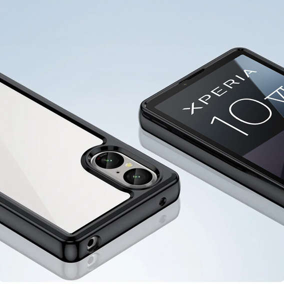 Huse pentru Sony Xperia 10 VI, Fusion Hybrid, transparent / negru