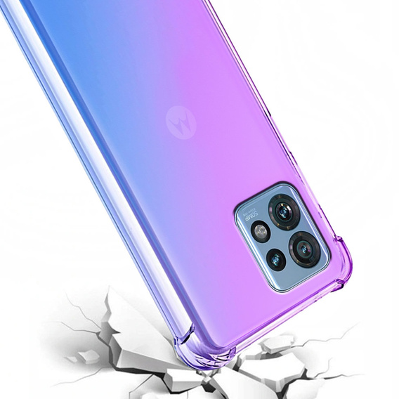 Husa pentru Motorola Edge 40 Pro, Gradient Dropproof, Violet / albastru