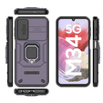 Husă pentru Samsung Galaxy M34, KickStand Camera Lens, violet