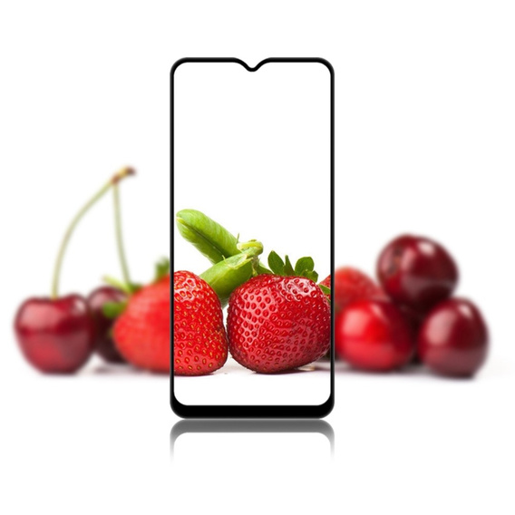 Mocolo Full Glue sticlă călită pentru Realme C31, cadru negru