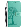 Cu clapetă pentru Motorola Moto G53 / G23 / G13, tree, verde