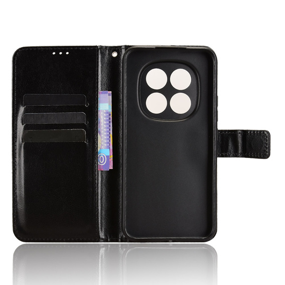 Husă tip portofel Crazy Horse pentru Xiaomi Redmi Note 15 Pro Plus 5G