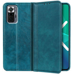 Huse pentru Xiaomi Redmi Note 10 Pro, Wallet Litchi Leather, verde